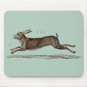 Die laufenden Hasen bei Ostern Mousepad