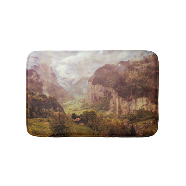 Die Lauterbrunnen Tal-Schweiz-Schweizer alpin Badematte (Vorderseite)