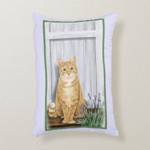 Die Lavendel Door Ginger Cat Custom Dekokissen