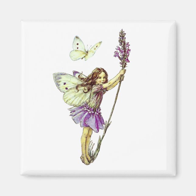 "Die Lavendel-Fairy" Magnet (Vorne)