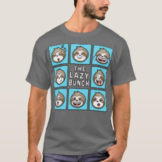DIE LAZY BUNCH Funny Sloths T-Shirt