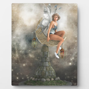 Die Lazy Moon Fairy Fotoplatte