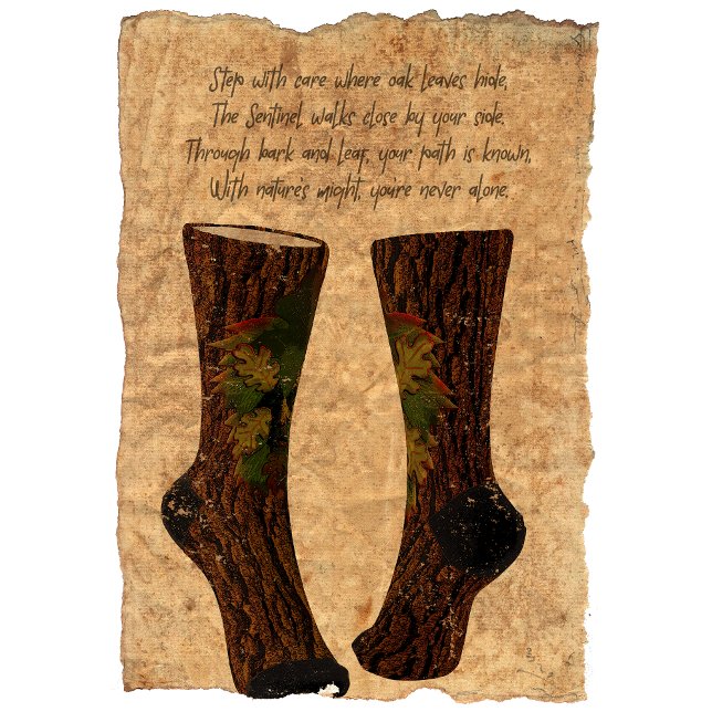 Die Leafy Sentinel: Grüner Mann Socken (Von Creator hochgeladen)