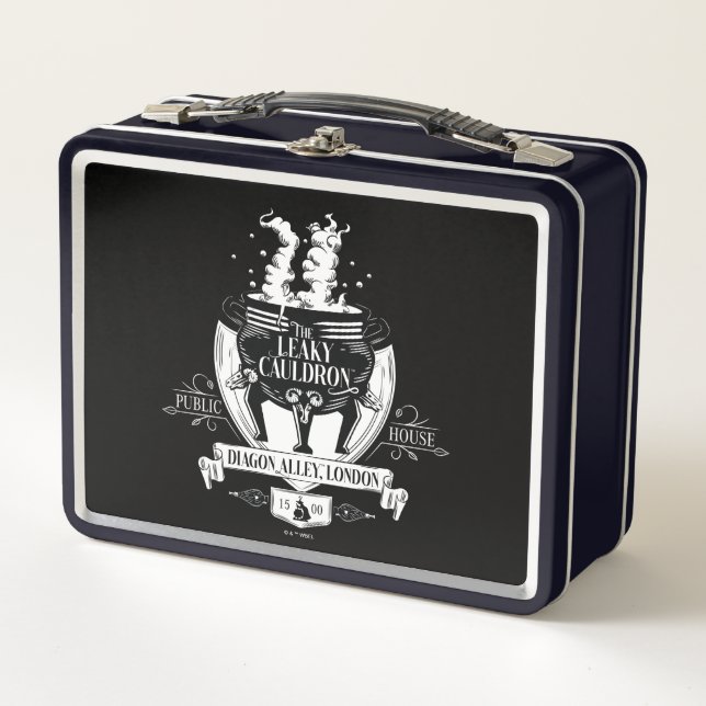DIE LEAKY CAULDRON™-Shop-Grafik Metall Brotdose (Vorderseite)