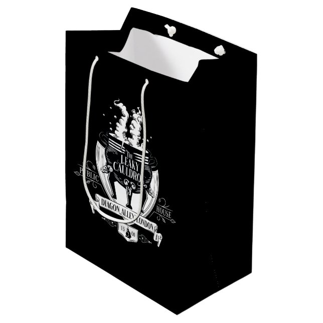 DIE LEAKY CAULDRON™-Shop-Grafik Mittlere Geschenktüte (Vorderseite Schrägansicht)