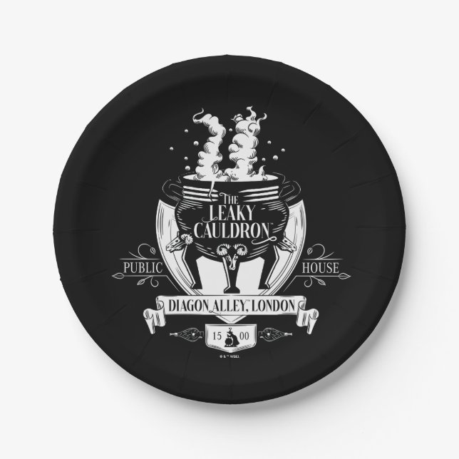 DIE LEAKY CAULDRON™-Shop-Grafik Pappteller (Vorderseite)