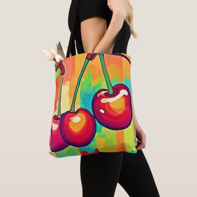 Die lebendige Cherry Art Tasche (Von Nahem)