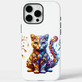 Die lebendige Glow Cat iPhone 16 Pro Max Hülle