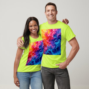 Die lebendige Kunst der Farbfusion T-Shirt