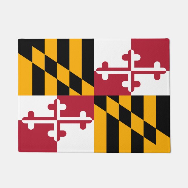 Die lebendige Maryland-Staatsflagge Fußmatte (Vorderseite)