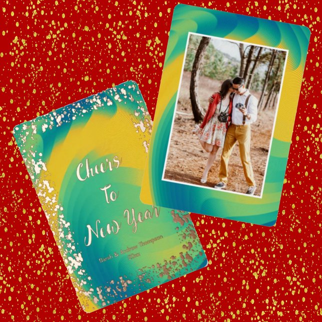 Die lebendige Multicolor-Fotokarte freut sich auf  Folieneinladung (Von Creator hochgeladen)