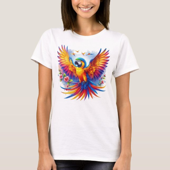Die lebendige Parrot-Symphonie T-Shirt (Vorderseite)