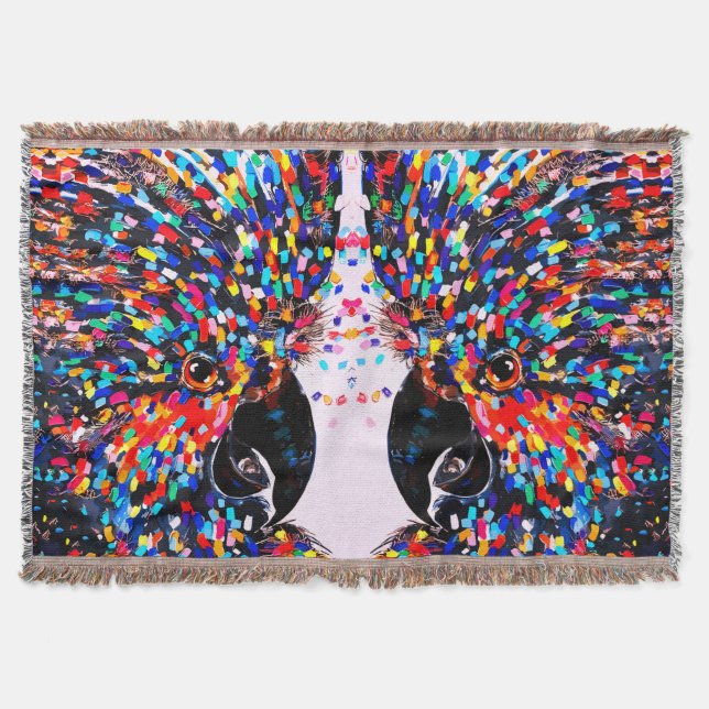 Die lebendige Tropical Bird Wall Art in Expression Decke (Vorderseite)