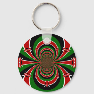 Die lebendige Vision Kenias spiegelt die kenianisc Schlüsselanhänger