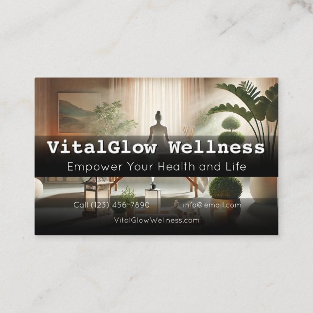 Die lebendige Wellness-Business-Karte beleben Ihre Visitenkarte (Rückseite)
