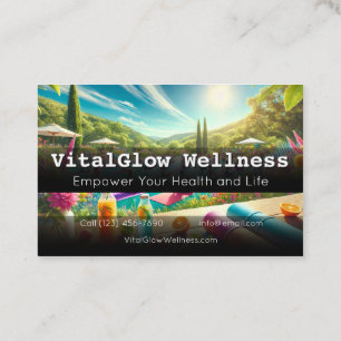 Die lebendige Wellness-Business-Karte beleben Ihre Visitenkarte