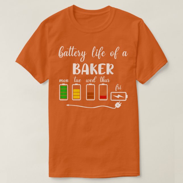 Die Lebensdauer eines Bäckers durch die sonnige Ba T-Shirt (Design vorne)