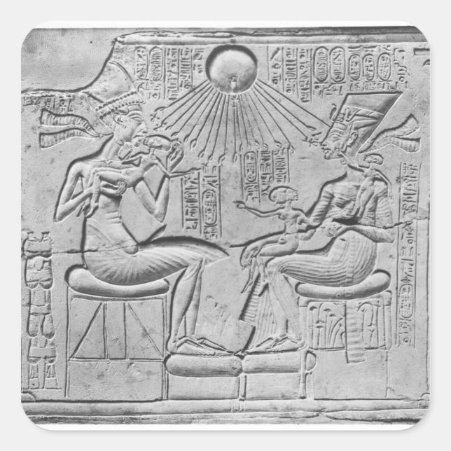 Die Lebenshilfe der Aten Quadratischer Aufkleber (Vorderseite)