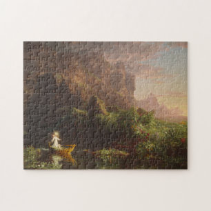 Die Lebensreise: Kindheit, 1842 (Öl auf Leinwand