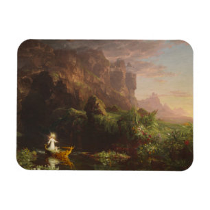 Die Lebensreise: Kindheit, 1842 (Öl auf Leinwand Magnet