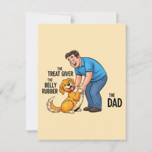 Die Leckerei gibt dem Bauchkautschuk den Vater Postkarte