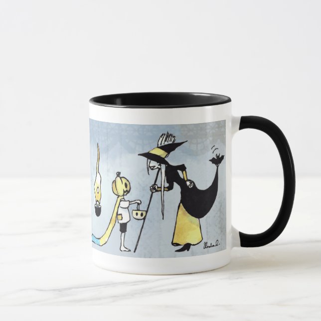 Die Leckerei-Tassen-Schale 2 einer Hexe Tasse (Rechts)