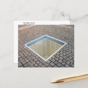 Die leere Bibliothek, Berlin, Deutschland Postkarte