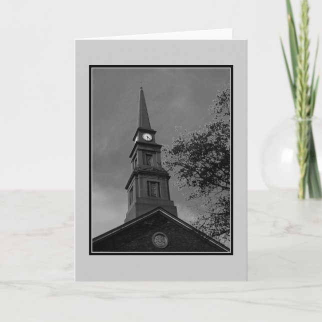 Die leere Grußkarte "Die Tower Clock" Karte (Vorderseite)