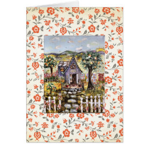 Die leere Karte des Kirchen-Hauses