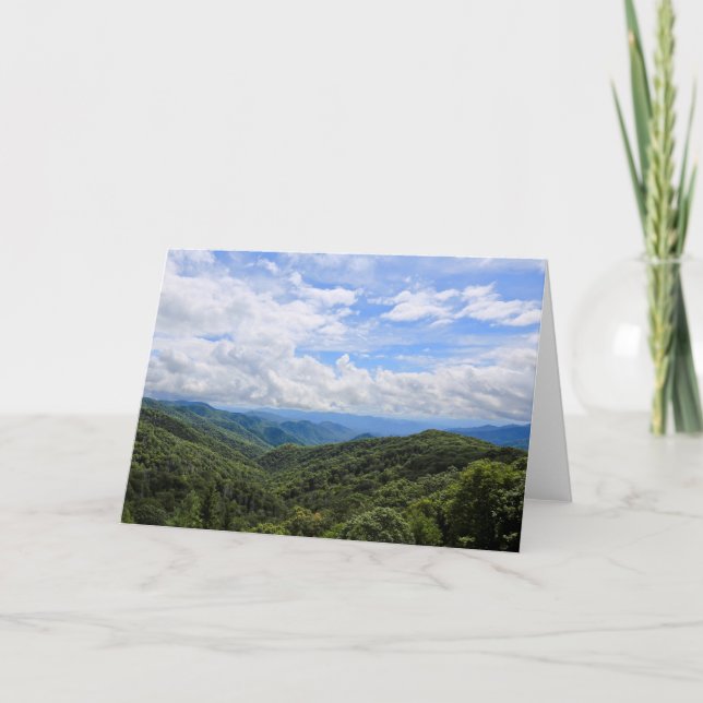 Die leeren Gruß-Karten Great Smoky Mountains Karte (Vorderseite)