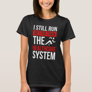 Die Leg Amputee läuft immer noch besser als das S T-Shirt