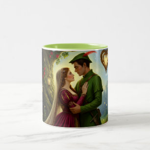 Die legendäre Romanze des Sherwoodwaldes Zweifarbige Tasse