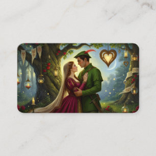 Die legendäre Romanze von Sherwood Forest Lesezeic Visitenkarte