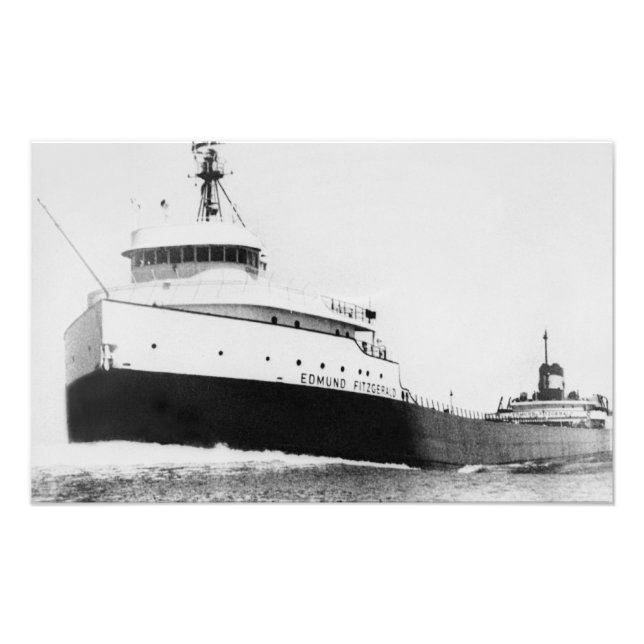 Die legendäre S.S. Edmund Fitzgerald Fotodruck (Vorne)