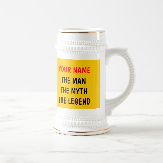 Die legendären Bierlegende-Tasse | Personalisierba Bierglas (Rechts)