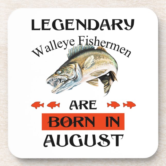 Die legendären Walleye-Fischer sind im August Gebo Getränkeuntersetzer (Vorderseite)