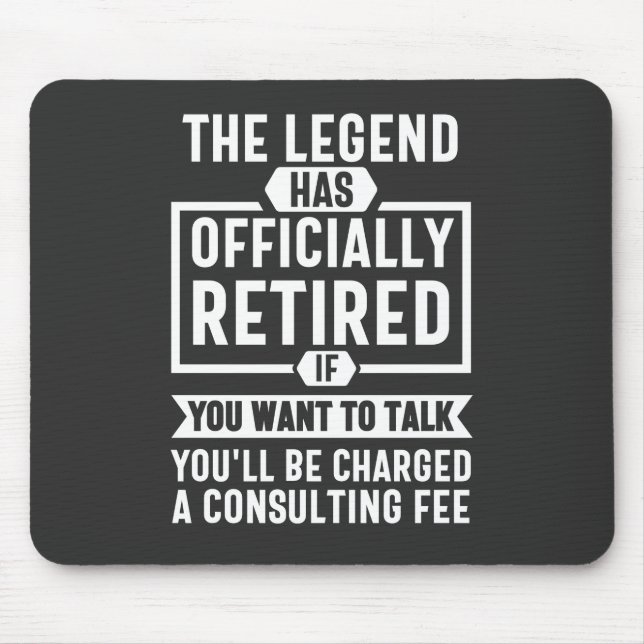 die Legende amtlich erschöpft hat Mousepad (Vorne)