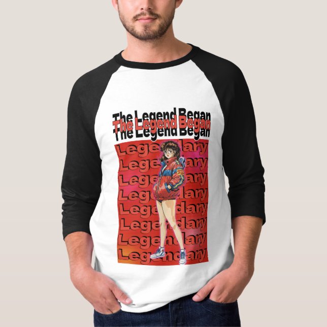 Die Legende begann  T-Shirt (Vorderseite)