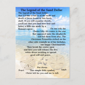 Die Legende des Sand-Dollars Postkarte
