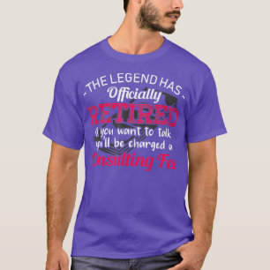 Die Legende hat das komische Ruhestand offiziell w T-Shirt