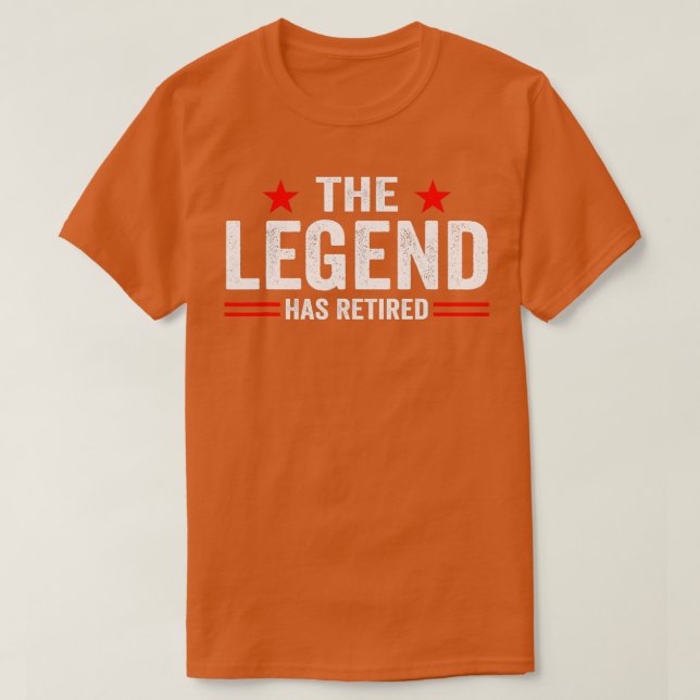 Die Legende hat das komische Ruhestand offiziell w T-Shirt (Design vorne)