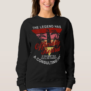 Die Legende hat das Ruhestand auf B offiziell aufg Sweatshirt