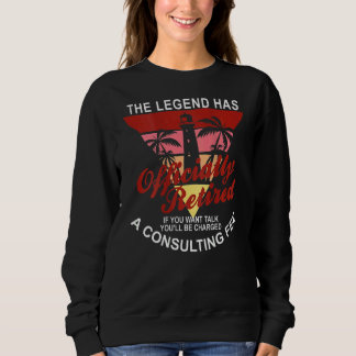 Die Legende hat das Ruhestand auf B offiziell aufg Sweatshirt