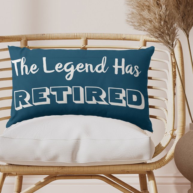 Die Legende hat den blauen und weißen Ozean erschö Lendenkissen (Von Creator hochgeladen)