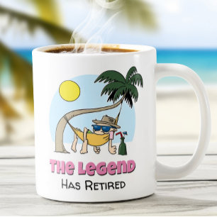 Die Legende hat den lustigen Chill-Hammock-Cartoon Kaffeetasse