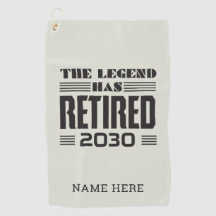 Die Legende hat die Personalisierte Pensionierung  Golfhandtuch
