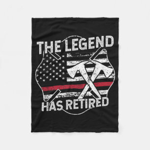 Die Legende hat die Ruhestandsregelung für Feuerwe Fleecedecke