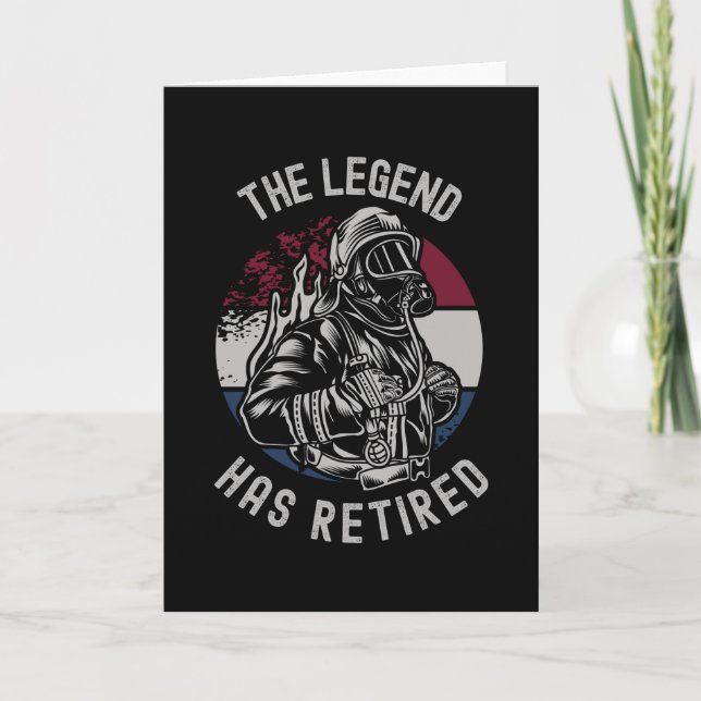 Die Legende hat die Ruhestandsregelung für Feuerwe Karte (Vorderseite)