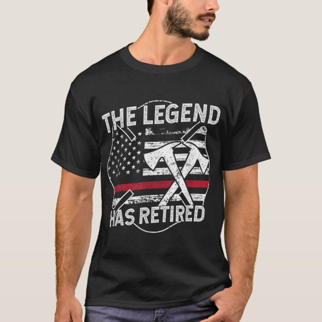 Die Legende hat die Ruhestandsregelung für Feuerwe T-Shirt (Vorderseite)