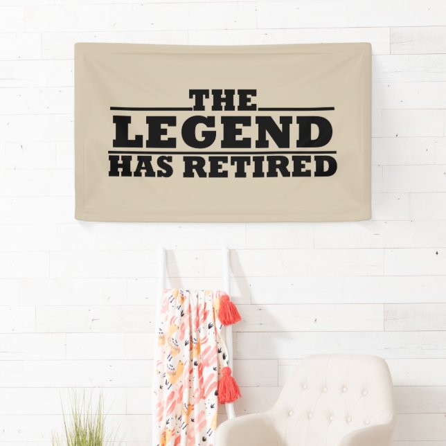 Die Legende hat lustige Ruhestandsangebote veröffe Banner (Insitu)